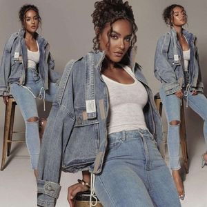 JLUXLABEL Esther Utility Denim Jacket